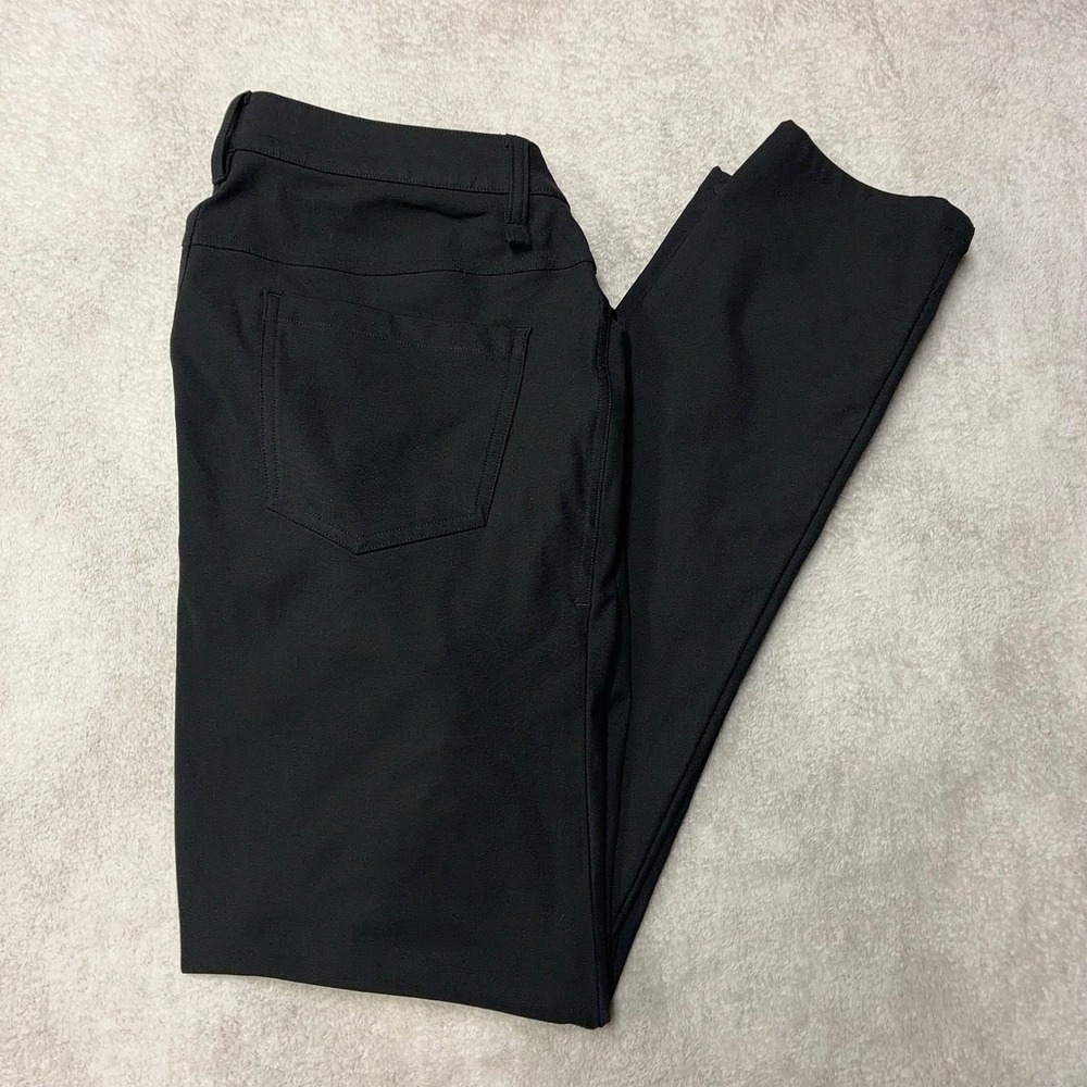 Lululemon ABC Slim Fit Warpstreme Pants Black Commuter Warpstreme Mens 30 32x31
